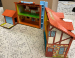 Vintage Fisher Price Little People Tudor House with pool