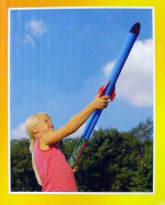 Jumbo Set of 4 Monster Toy Foam Rockets w 2 Launchers!!!