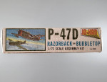 1973 Jo-Han Republic P-47D Thunderbolt “Jug” Model #A-102 1/72 Sealed