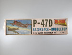 1973 Jo-Han Republic P-47D Thunderbolt “Jug” Model #A-102 1/72 Sealed
