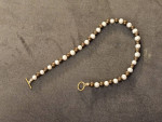 Lehigh University Brown & White Freshwater Pearl Choker Necklace