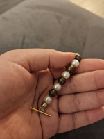 Lehigh University Brown & White Freshwater Pearl Choker Necklace
