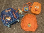 GO DIEGO GO BACKPACKS ACTION FIGURE CANTEEN DORA