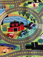 Melissa & Doug Car Track Rug - 36" X 40" - $15  Includes 3 Cars
