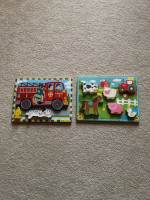 2 Puzzles - $5 for both  First Color Dominoes - $5  Counting Puzzle $5