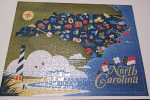 True South North Carolina Map and Appalachian Trail Jigsaw Puzzles