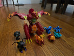 BAKUGAN Dragonoid Maximus 8in Transformer Untested No Wings Plus figs