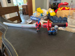 Deadpool toy sword and figures