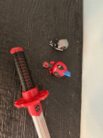 Deadpool toy sword and figures