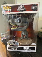 Funko POP! Movies Jurassic World Blue #1077 Walmart Exclusive 10” Box