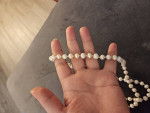 Mirror Luster Fancy Freshwater Wild Natural Pearls Long Necklace