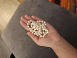 Mirror Luster Fancy Freshwater Wild Natural Pearls Long Necklace