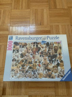 Lot of 1000pc Jigsaw Puzzle Dogs Vintage Skaters Autumn in Vermont