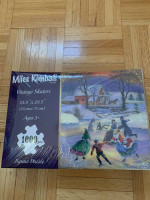 Lot of 1000pc Jigsaw Puzzle Dogs Vintage Skaters Autumn in Vermont