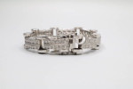 14K White Gold Fancy Diamond Bracelet (3.78 CTW)