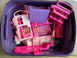 Barbie house furniture big tote full cheap