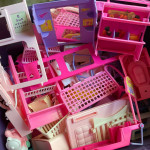 Barbie house furniture big tote full cheap