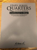 US State Quarter Collection Book with Map