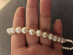 Mirror Luster Baroque Natural Wild Freshwater Pearl Long Necklace