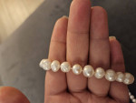 Mirror Luster Baroque Natural Wild Freshwater Pearl Long Necklace