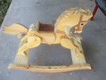 New Extra Nice & Sturdy Strong Home Shop Built Wood Rocking Horse