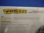 NOS Unopened "Where Is It?" Location Game (Ages 3-6)