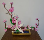Lilac Flower Bonsai Tree Building Set