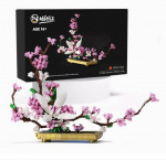 Lilac Flower Bonsai Tree Building Set