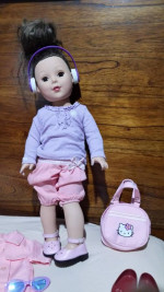 Madam Alexander 18" doll with outfits & accessories