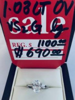 1.03 CARAT DIAMOND!  CRAZY LOW PRICE!!!