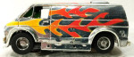 TYCO Chrome & Flames Van HO Slot Car New Tires