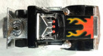 Tyco US 1 Truck. Peterbilt, Lighted Slot Car Black W/Flames
