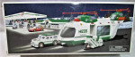 HESS 2001 HELICOPTER WITH MOTORCYCLE & CRUISER in Original Box