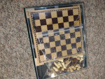 Wooden Chess / Checkers Set
