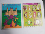 Vintage Barney and Number Puzzles