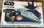 Star Wars Paper Model Kit Boba Fett's Starfighter & Imperial Light Cruiser Set