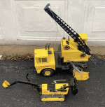 Vintage Mighty Tonka Crane & Bulldozer Truck