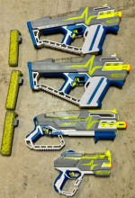 Nerf Hyper guns with ammunition