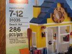 Lego 31035 Beach Hut 3 in 1. 286 pieces, new, sealed