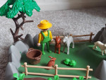 Playmobil farmer, garden, animals, well