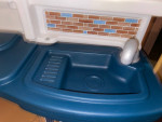 36” W Step2 Play Kitchen Chair, Food, Sink, Fridge, stove makes sounds
