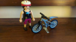 Playmobil Special Woman on Mountain Bike Set #4743 (Complete)