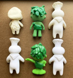6 Vintage Pillsbury Doll Figures - Green Giant, Dough Boy, etc...