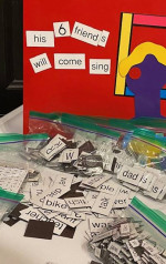 Magnetic Poetry easel and magnets