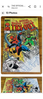 RARE SPIDER MAN  1983 TRY OUT BIG Comic Book