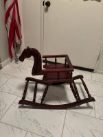 Wooden rocking horse