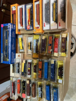 lot of N scale and HO scale trains