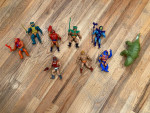 9 Vintage Mattel He-Man Masters of the Universe 1980's Figures
