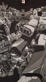 Vintage Transformers Decepticons Megatron Full Print Tshirt Size XL