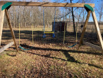 Swing N Slide Swing Set, Trampoline, Saucer Swing, Basketball Hoop